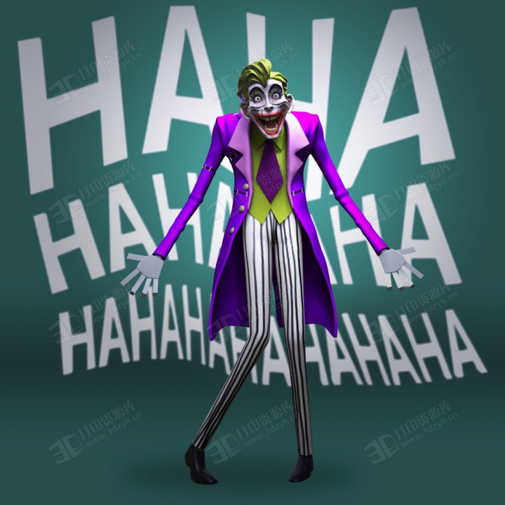 小丑（Joker）美國DC漫畫角色 3d打印模型 (3).jpg