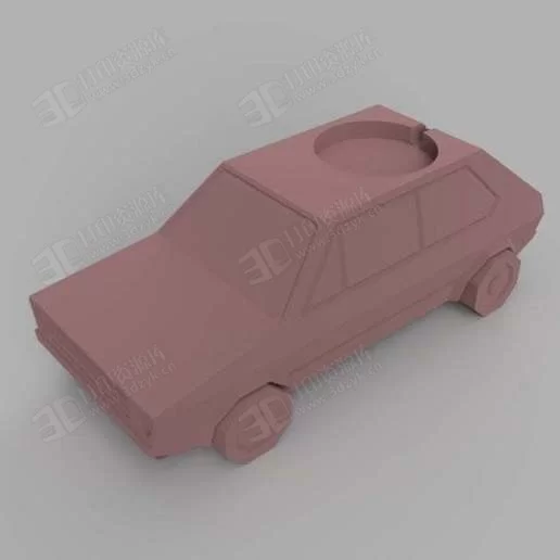 簡(jiǎn)易款卡通版小轎車 汽車模型3d打印 (1).webp