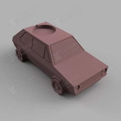 簡(jiǎn)易款卡通版小轎車 汽車模型3d打印 (2).webp