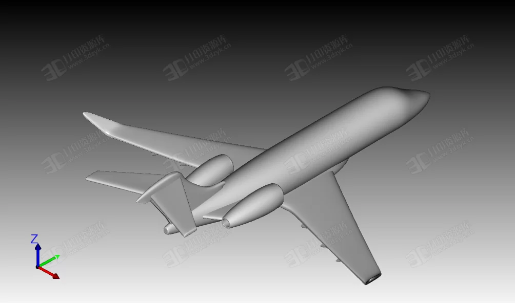 Challenger 350(挑戰(zhàn)者350)飛機(jī) 公務(wù)機(jī)stl模型 (1).webp