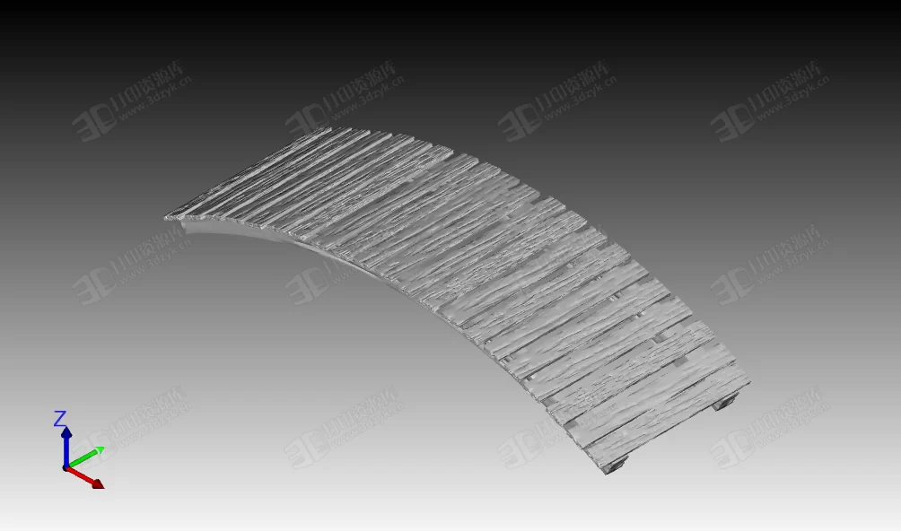 古代的木橋 木板橋 橋stl模型 (1).webp