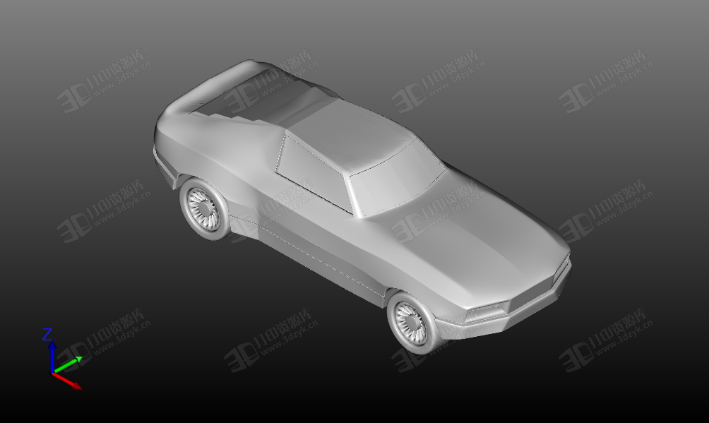 福特野馬跑車 汽車模型 3d打印汽車 (1).png