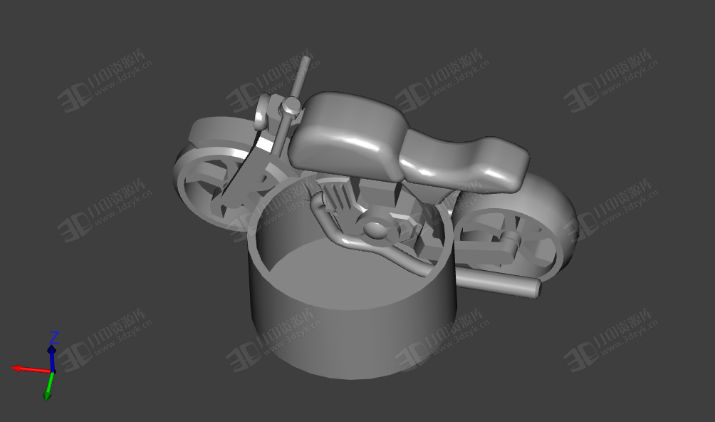 簡(jiǎn)易款中國現(xiàn)役軍用摩托車 巡邏車 3d模型 (2).png