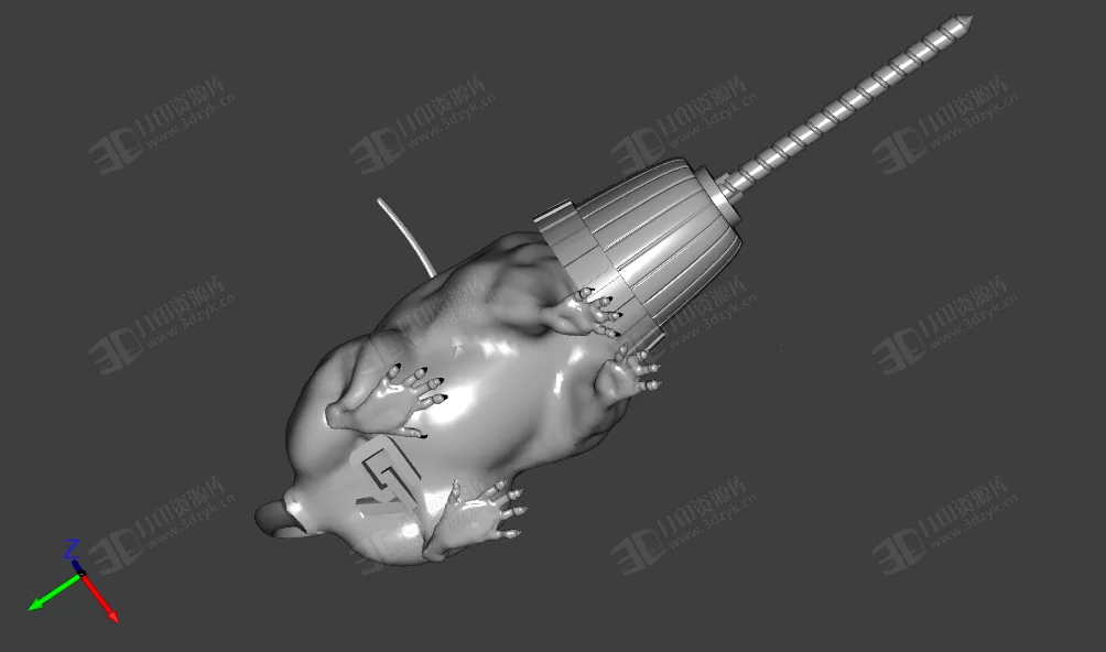 打洞的老鼠 創(chuàng)意模型 (2).webp