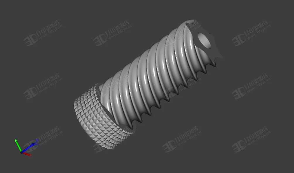 測試試驗(yàn)螺紋套 0.5mm間隙 3d打印模型 (4).webp