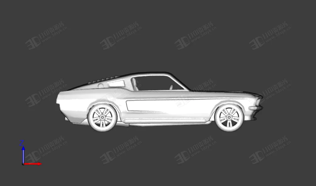 跑車福特野馬mustang 汽車模型3d打印 (2).webp