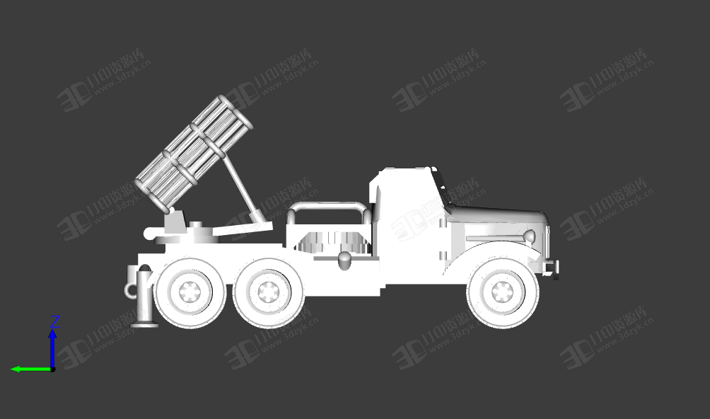 BM-24自行火箭炮 3d打印模型 (4).png