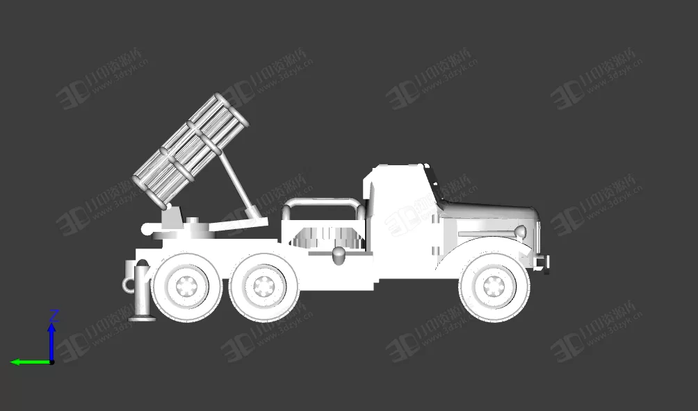 BM-24自行火箭炮 3d打印模型 (4).webp