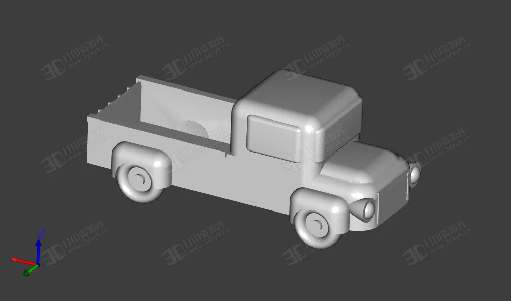 小卡車 玩具車3d模型stl (2).webp