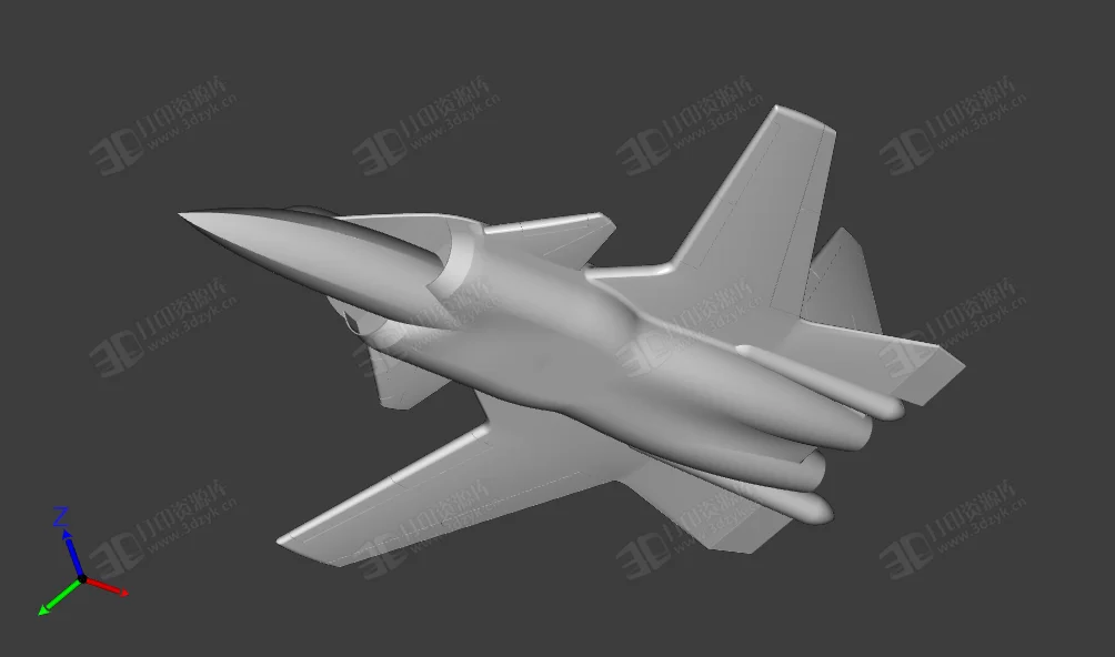 蘇-47戰(zhàn)斗機 3d打印飛機模型 (2).webp