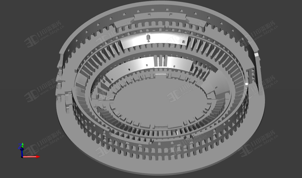 古羅馬斗獸場(chǎng) 3d打印建筑模型 (3).png