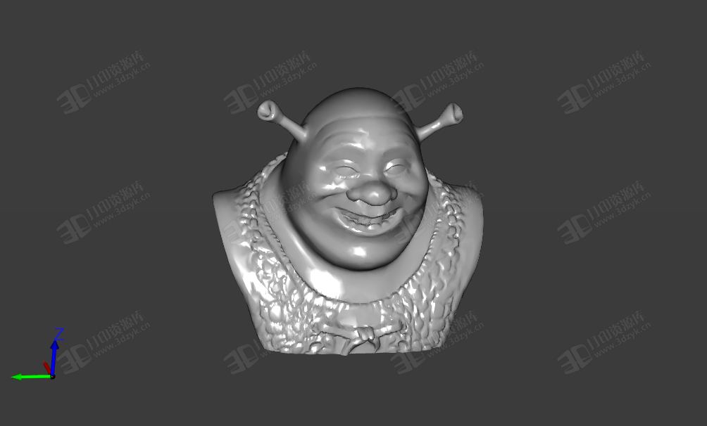 怪物史萊克shrek半身像雕塑模型 (1).png