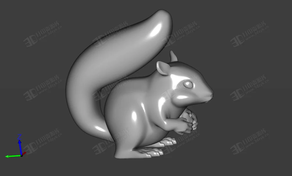 寫實松鼠,松鼠,Squirrel 3d打印模型 (1).webp