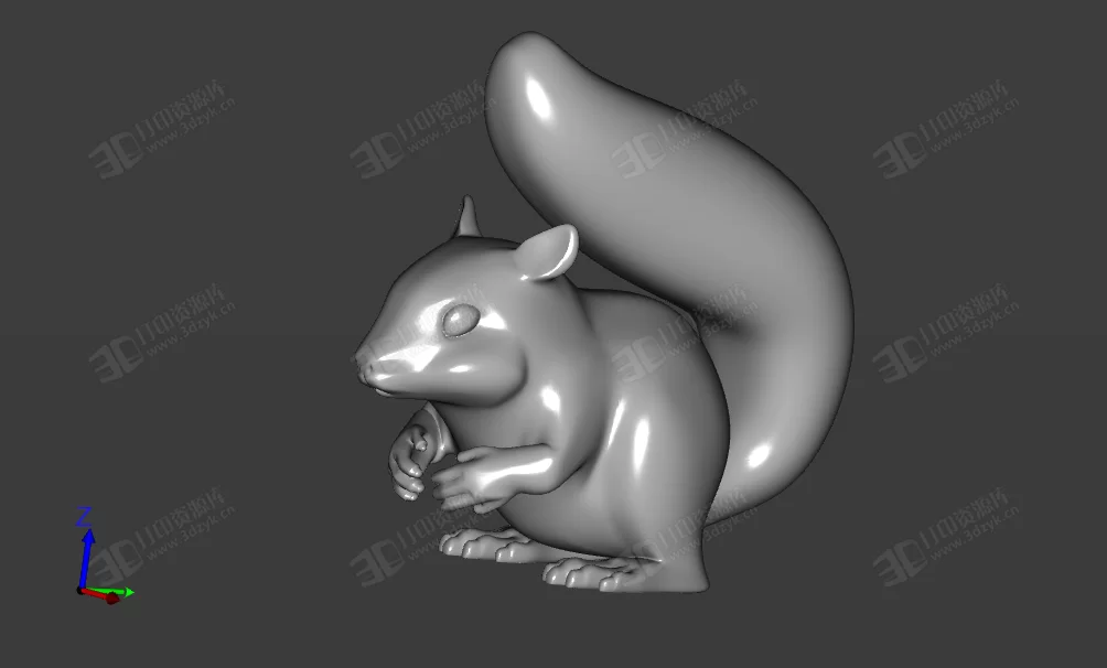 寫實松鼠,松鼠,Squirrel 3d打印模型 (2).webp