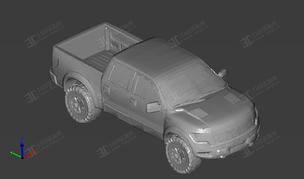 福特F-150 猛禽 汽車模型3d打印 (1).png