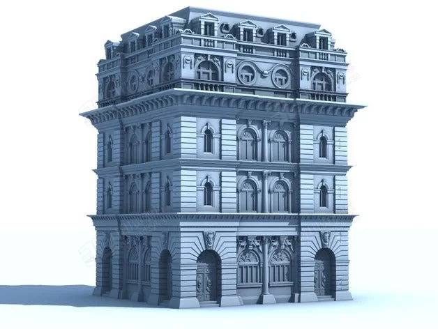 Victorian Office古代歐洲建筑物模型 (1).webp