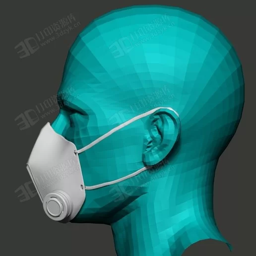 COVID-19 面罩 口罩 口鼻一體化 3d打印 (3).webp