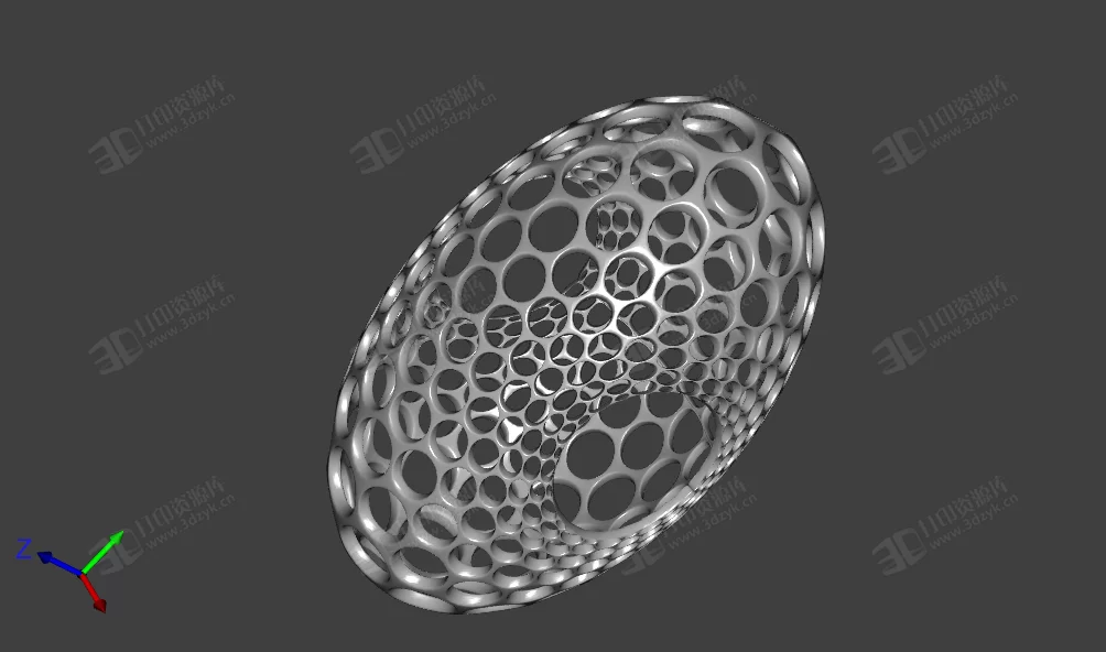 不規(guī)則鏤空蜂窩橢圓裝飾模型 (2).webp