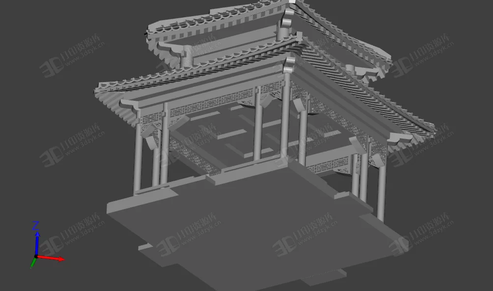 古建筑 頤和園知春亭 建筑模型 (4).webp