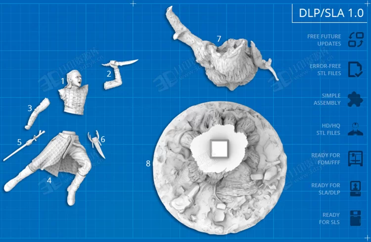 艾莉亞冰與火之歌 3D打印模型數(shù)據(jù)stl人物手辦 (4).webp