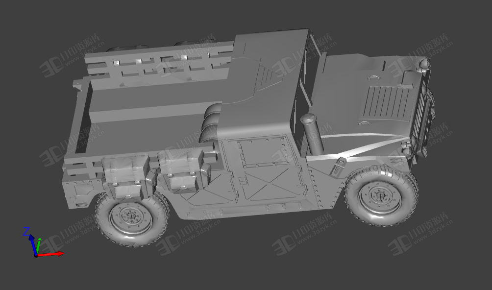 美國HMMWV悍馬軍車3d模型 (3).png