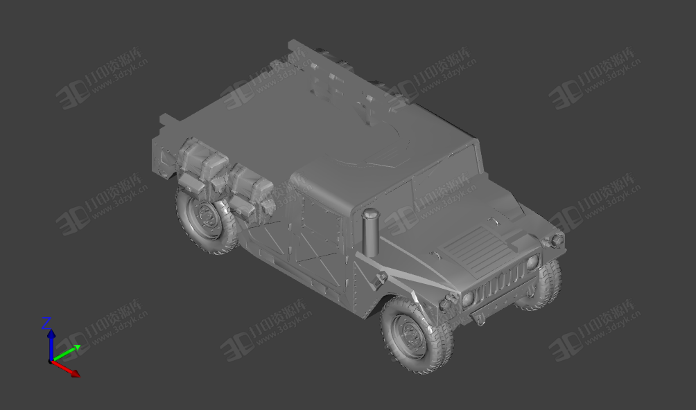 美國HMMWV悍馬軍車3d模型 (1).png