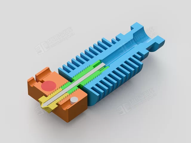 E3D V6 加熱器解剖stl模型.webp