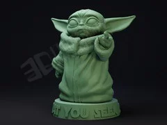 尤達(dá)寶寶(Baby Yoda) 嬰兒3d模型 (1).webp