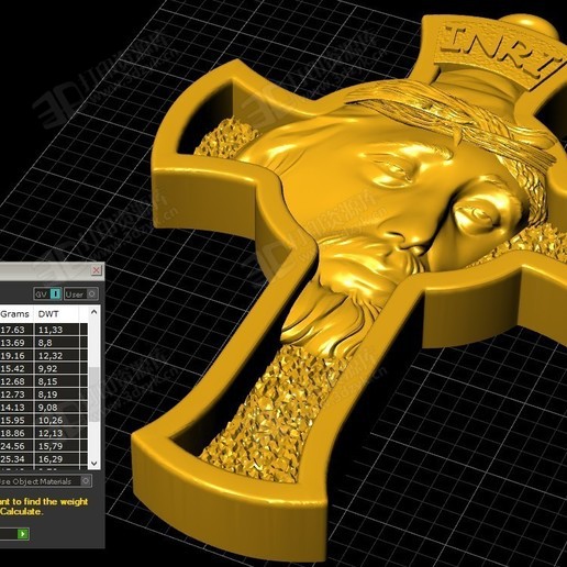 耶穌十字架吊墜紀(jì)念章珠寶3D打印模型 (4).jpg