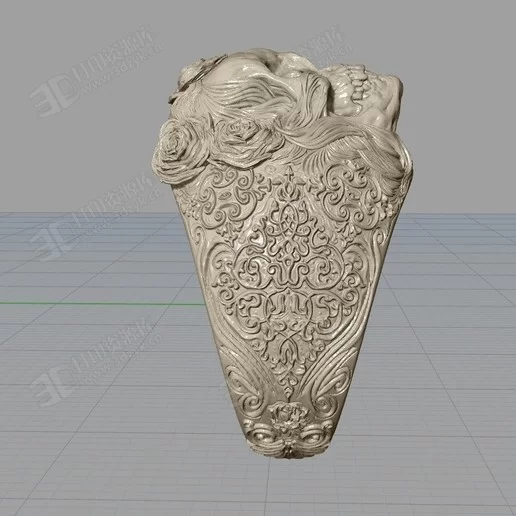 骷髏頭飾品骨架戒指3d打印模型 (3).webp