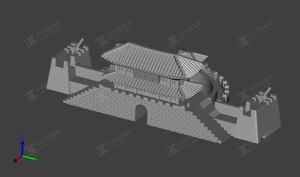 長安門 古城 建筑模型 3D打印 (3).webp