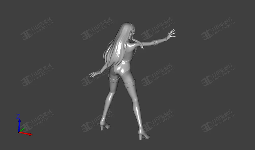 美少女 卡通人物雕塑雕像 3d打印模型 (2).webp