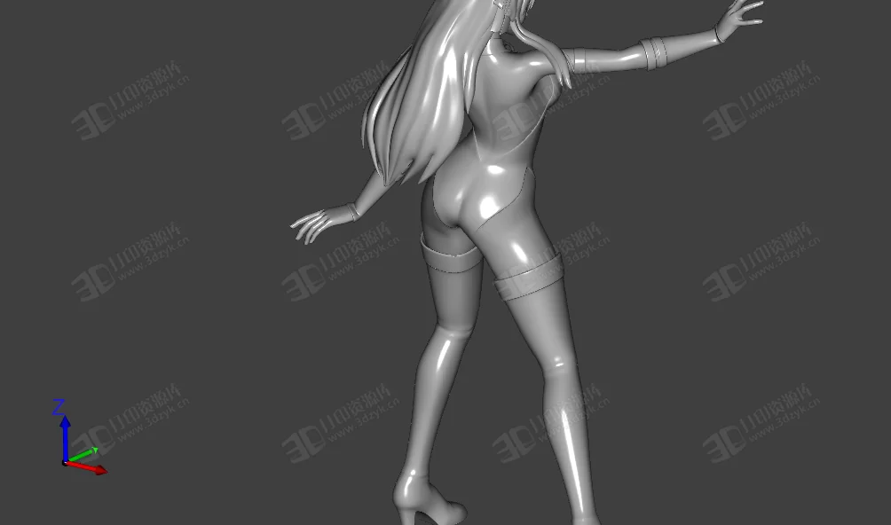 美少女 卡通人物雕塑雕像 3d打印模型 (4).webp