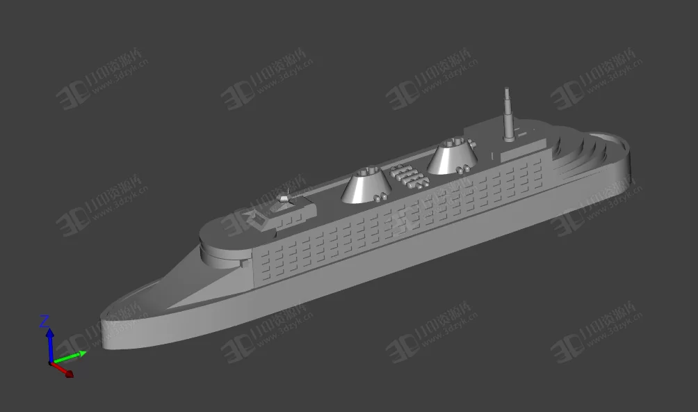 簡易的 艦艇  輪船 3d打印模型 (1).webp