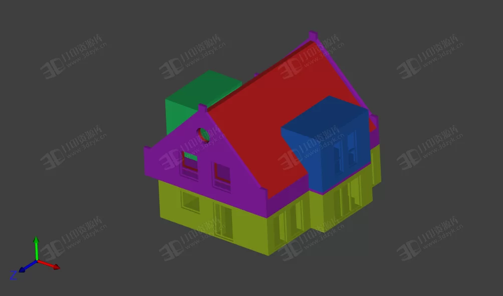 獨(dú)棟私人別墅 建筑模型 (1).webp