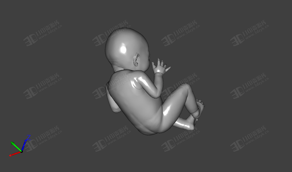 嬰兒baby  小孩 男孩3d模型 (2).png