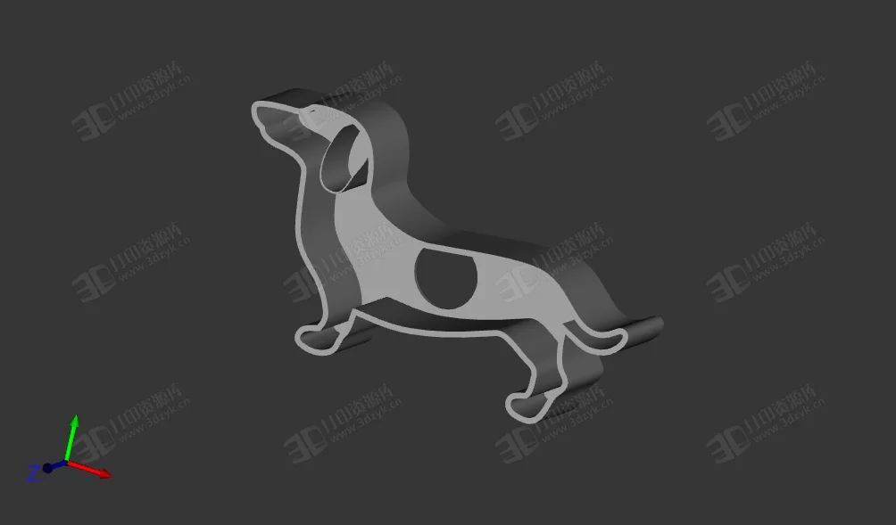 臘腸犬 模具印章 手工玩具 3d打印模型 (1).webp