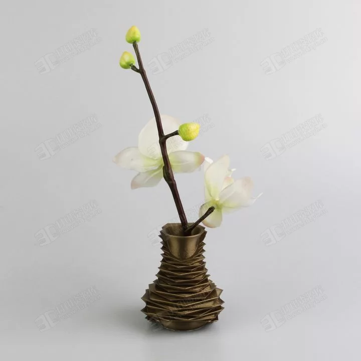 階梯狀 插花 北歐藝術(shù)風(fēng)格花瓶 盆栽3d打印模型 (1).webp