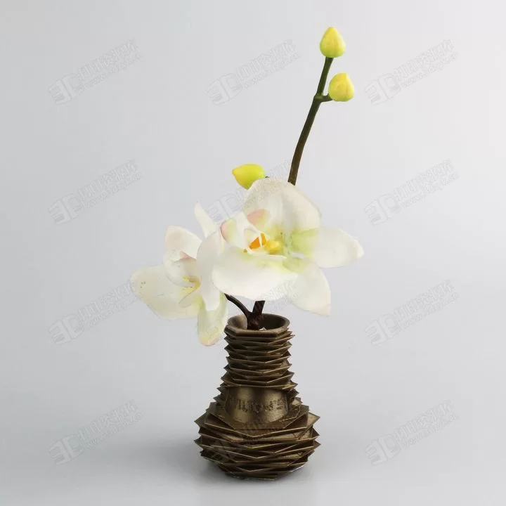 階梯狀 插花 北歐藝術(shù)風(fēng)格花瓶 盆栽3d打印模型 (3).webp