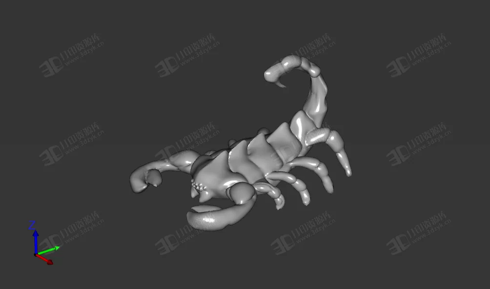 蝎子 毒蝎 爬行動物 3d打印模型 (1).webp