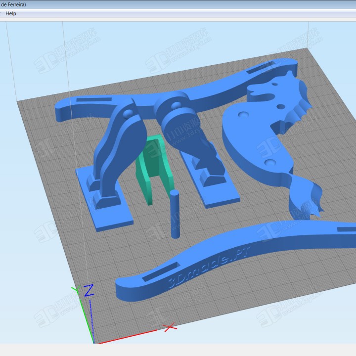 搖馬 木馬 兒童玩具3d打印模型 (4).jpg