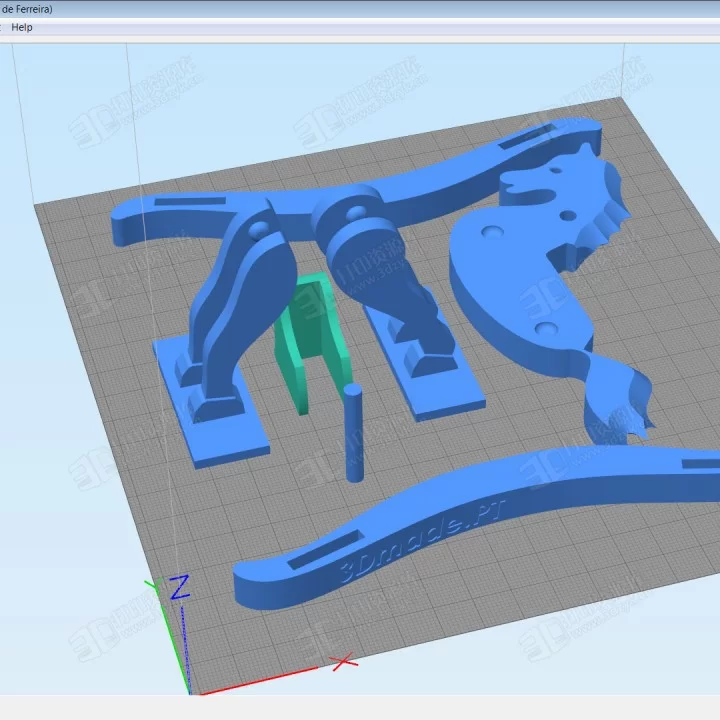 搖馬 木馬 兒童玩具3d打印模型 (4).webp