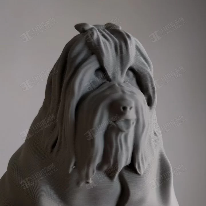 犬種 狗 半身雕塑3d打印模型 (2).webp