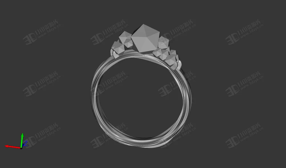 鉆戒 結(jié)婚戒指3d打印模型 (1).webp