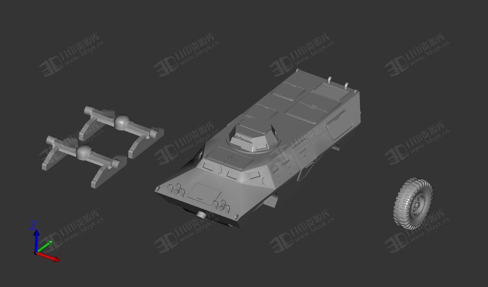 軍事運輸車輛模型3d打印模型 (1).png