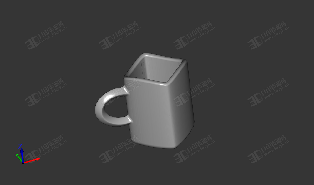 方形水杯 茶杯 杯子3d打印模型 (2).png