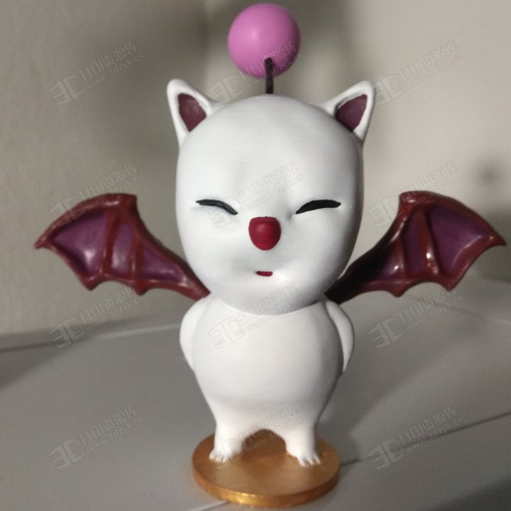 最終幻想莫古利Moogle 吉祥物3d打印模型 (4).jpg