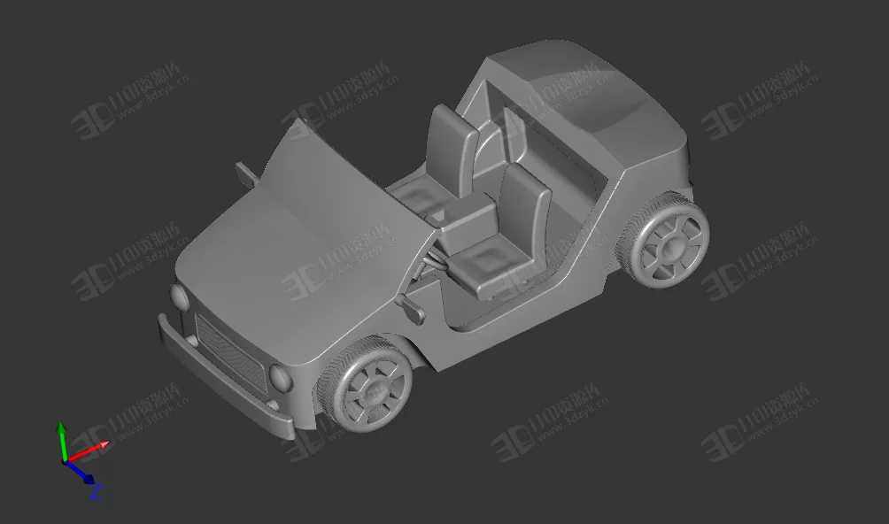 軍用雙座 敞篷汽車模型 (1).webp