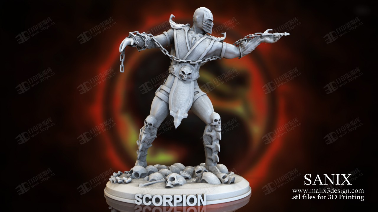 漫威蝎子scorpion反派動(dòng)漫角色3d模型 (9).jpg