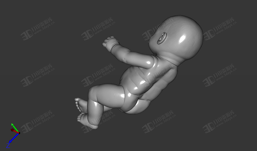 嬰兒baby 小孩 女孩3d模型 (2).png